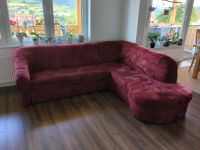 Sofa bordeaux 235 x 200 cm mit Schlaffunktionen Hessen - Niederaula Vorschau