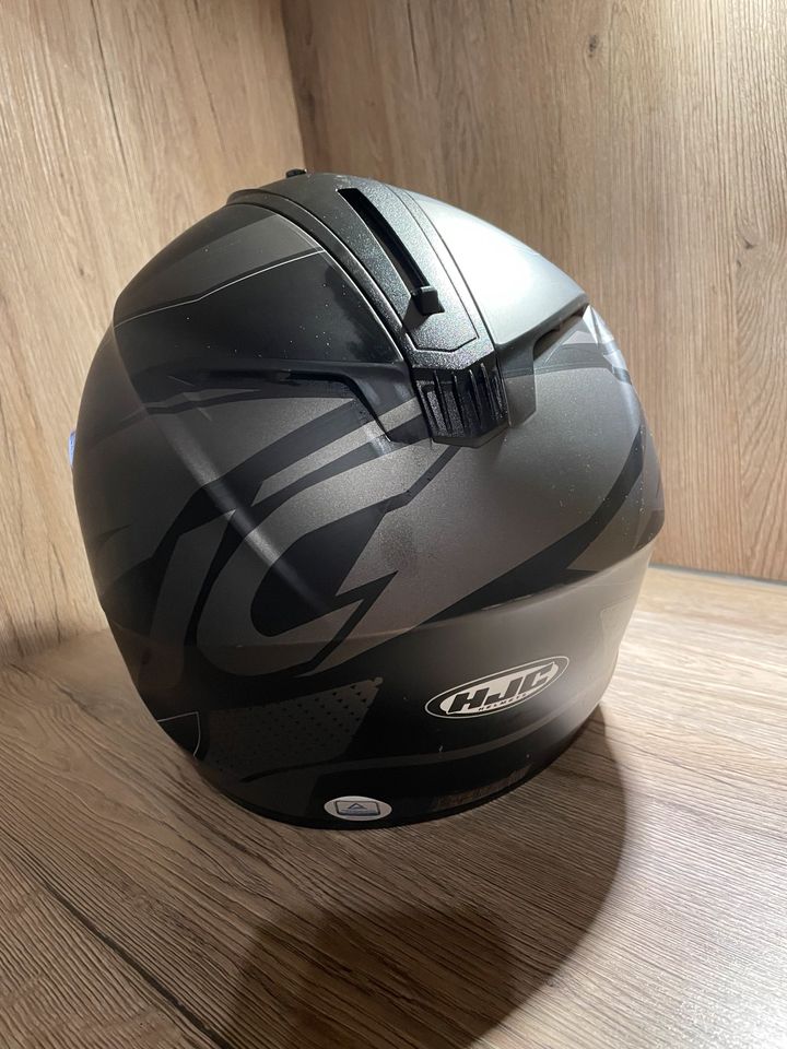 HJC Motorrad Helm Größe M 58 C70 Boltas Black Schwarz Zubehör in Regen