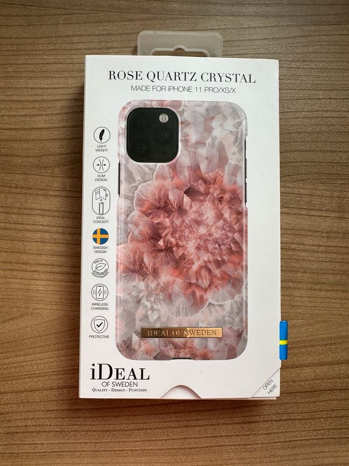 Ideal of Sweden Hülle Rose Quartz Crystal iPhone 11 Pro/XS/X top in Gotha