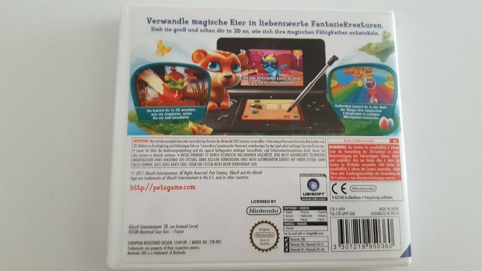 Nintendo 3DS Spiel Petz Fantasy 3D in Birenbach