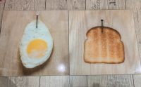Wandbild Glas Spiegelei und Toast für die Küche zusammen 8€ Nordrhein-Westfalen - Brilon Vorschau