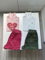 Vertbaudet Set Gr. 152 Kurze Kord-Hose, Langarmshirt rot rosa neu Niedersachsen - Meppen Vorschau