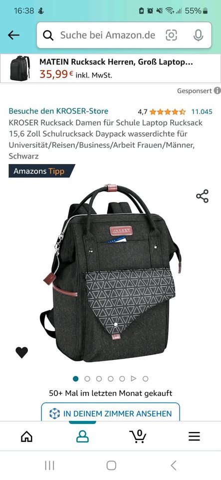 KROSER Rucksack Laptoptasche in Aachen