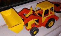 Bruder Baggerlader Schaufellader Baumaschine Oldtimer Playmobil Nordrhein-Westfalen - Neuss Vorschau