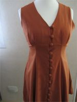 orange / rostfarbenes Kleid zum Knöpfen Gr. 36 / 38 weiter Rock Baden-Württemberg - Wendlingen am Neckar Vorschau