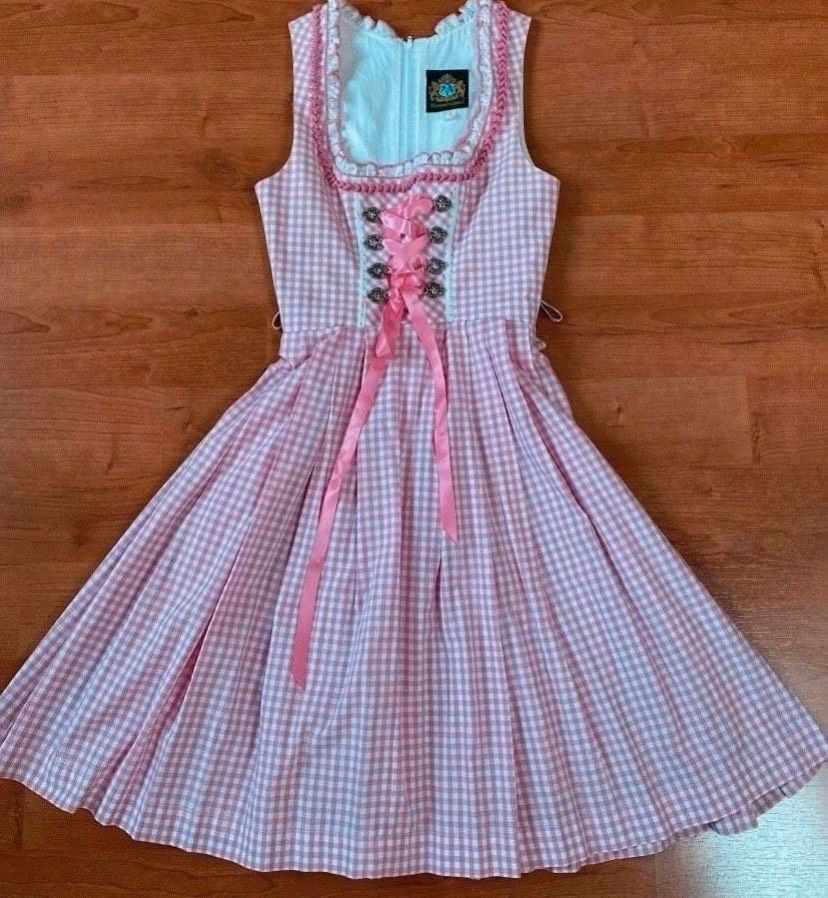 Dirndl rosa mit Bluse und Schürze Größe 32 oder XXS in Köfering