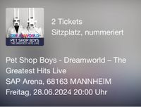 Pet Shop Boys - Dreamworld Mannheim 2 Sitzplätze Hessen - Obertshausen Vorschau