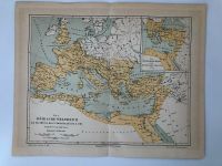 Römische Weltreich Karte Map alt antik Druck Tafel Farbdruck Hessen - Kassel Vorschau