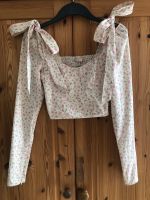 H&M Crinkleshirt Schleifen beige rosa geblümt Corset XS Bayern - Naila Vorschau