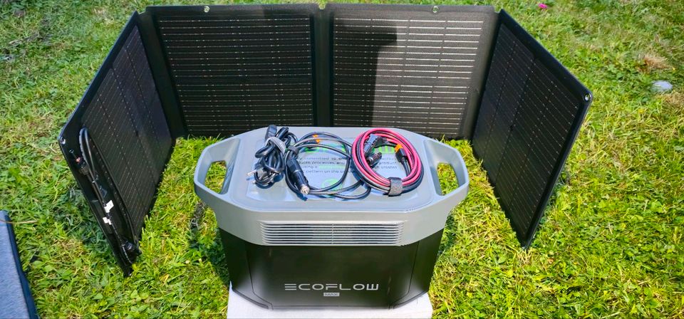 Ecoflow delta max 2016 mit Solar Panel in Andernach