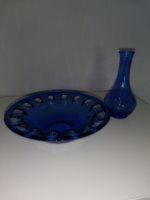 Sammlerstück - Dekoschale mit Vase in blau aus der DDR Baden-Württemberg - Öhringen Vorschau
