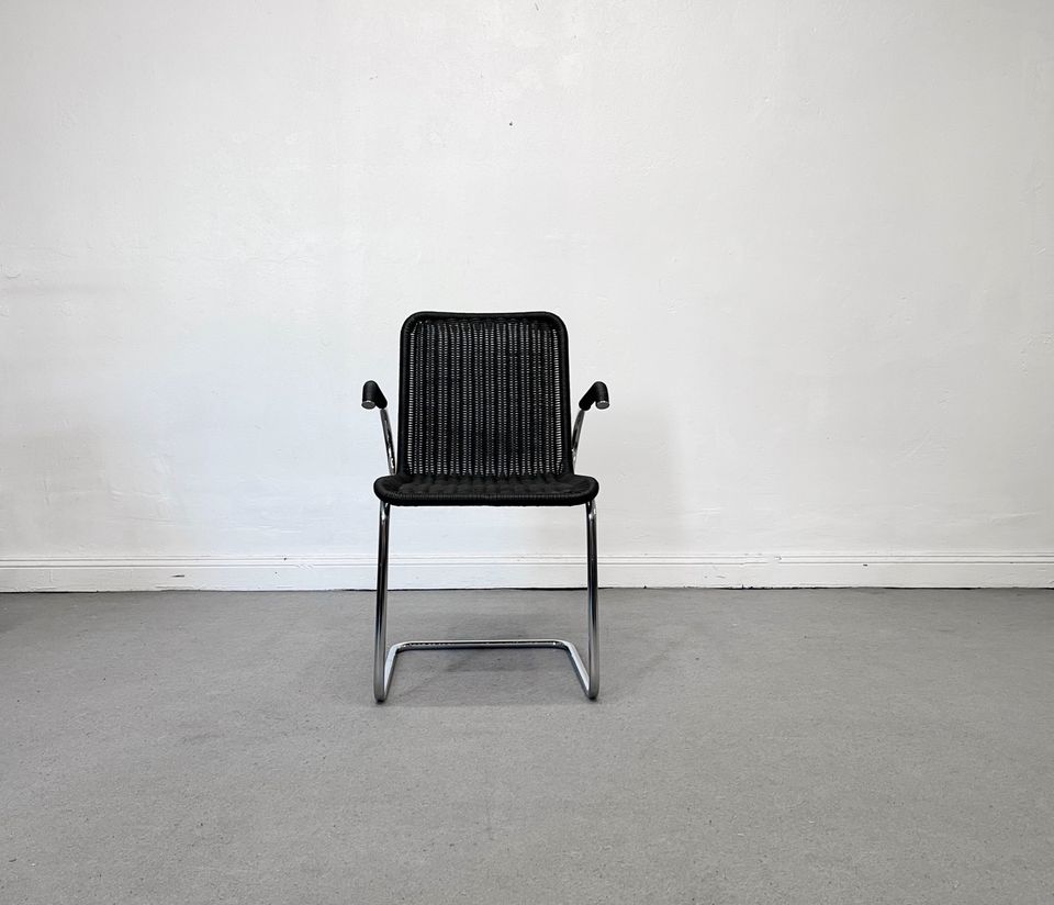 2 Tecta D41 Korb Geflecht Schwarz Stuhl Chair Bauhaus Design in Berlin