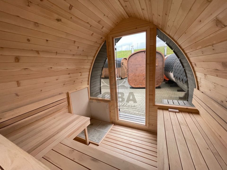 Zeder Iglusauna | Pod Garten Sauna | 3m | Holz-Schindeln Unikat in Eichenzell