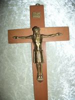 Holzkreuz mit Messing-Jesus -30cm Nordrhein-Westfalen - Paderborn Vorschau