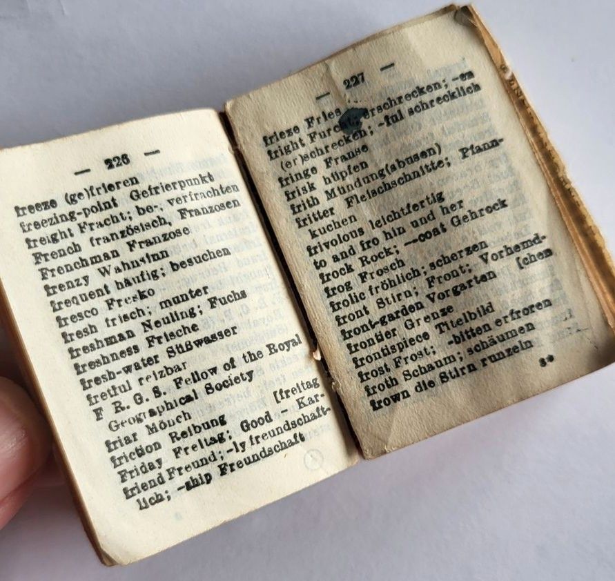 Wörterbuch Lilliput Dictionary Englisch - Deutsch 30er Jahre in Klipphausen