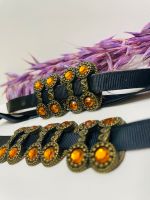 Schmuckset Kette Armband orange schwarz Kostüm Fasching Karneval Nordrhein-Westfalen - Kevelaer Vorschau