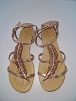 Rosé-goldene Sandalen mit Straßsteinchen, Gr 39 Bayern - Ingolstadt Vorschau