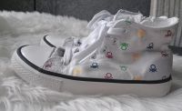 Benetton Chucks high Sneaker Gr. 35 mit Logo ❤️ Hessen - Wehretal Vorschau