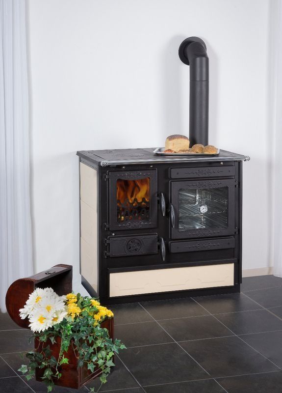 GlobeFire Küchenofen Alhena Créme 7 kW Kochen Backen Versand frei in Mühlhausen