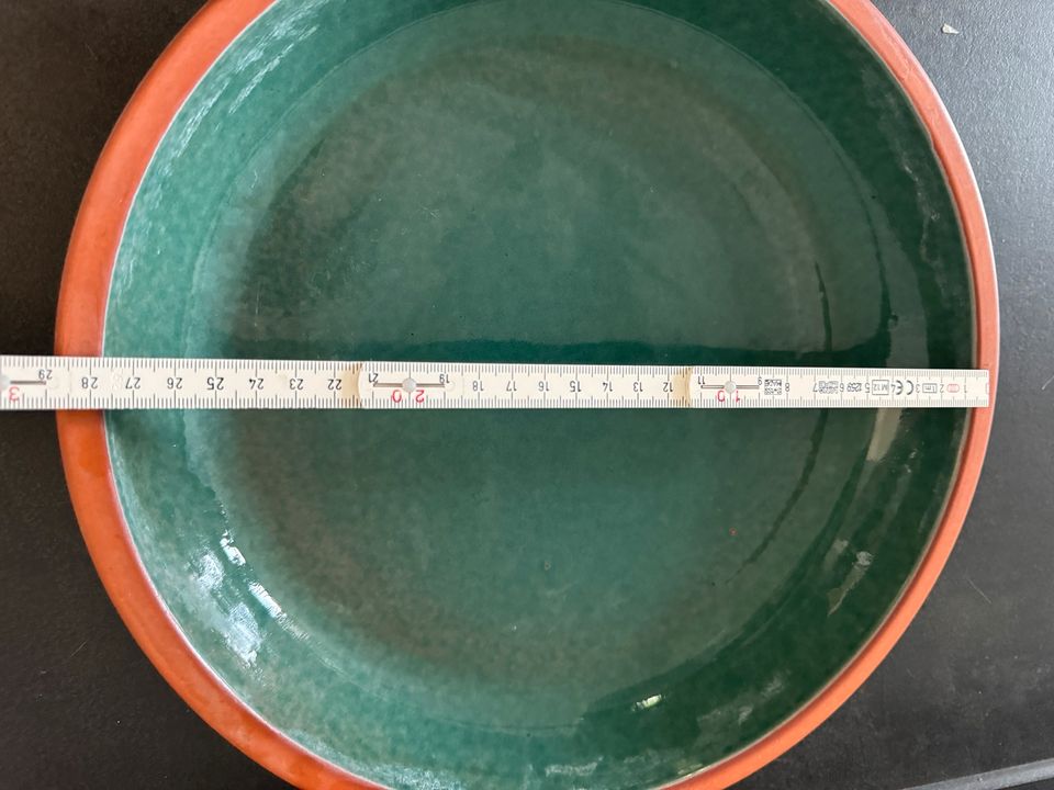 runde Keramikschale Keramik Schale Tablett Untersetzer 29cm in Hirschaid