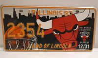 Original US Nummernschild Car License plate Chicago Bulls NBA Brandenburg - Kleinmachnow Vorschau