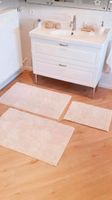 Set Badezimmer Garnitur Teppiche Bad Vorleger Badematte beige Hessen - Hasselroth Vorschau