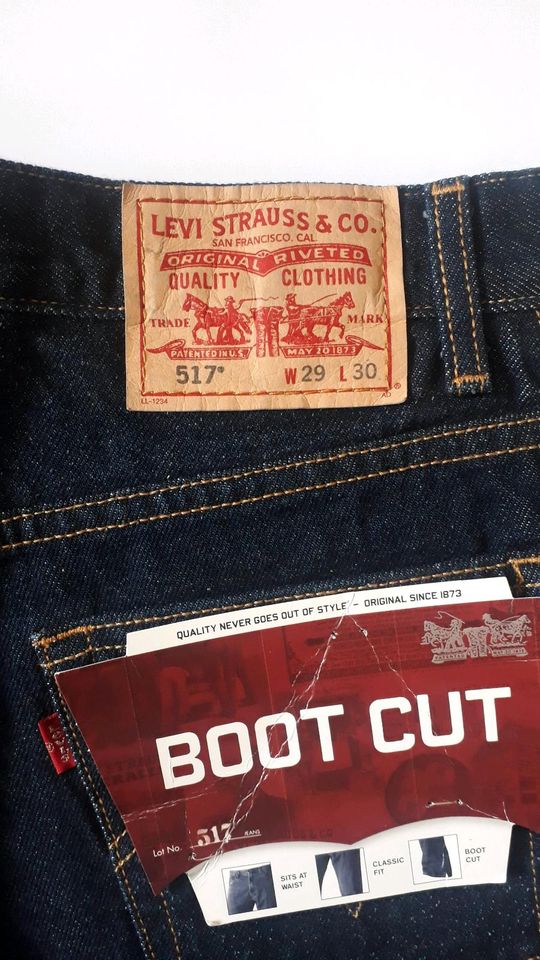 Levi's 517 W29 L30 Boot Cut Jeans-Hose Damen blau in Herbrechtingen