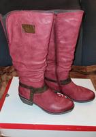 Neu mit Etikett OVP gefütterte Stiefel Rieker Gr. 40 rot Berlin - Hohenschönhausen Vorschau