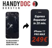 Apple iPhone 11 PRO MAX Display Glas Reparatur 12 Monate Garantie Nordrhein-Westfalen - Dorsten Vorschau