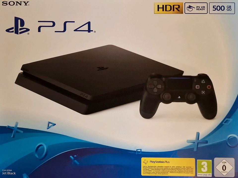 XXL PAKET SONY PlayStation 4TM 500GB Black + Spiele in Siegburg