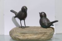 Bronze Vogel Design Skulptur auf Stein 3330gram Niedersachsen - Frankenfeld Vorschau