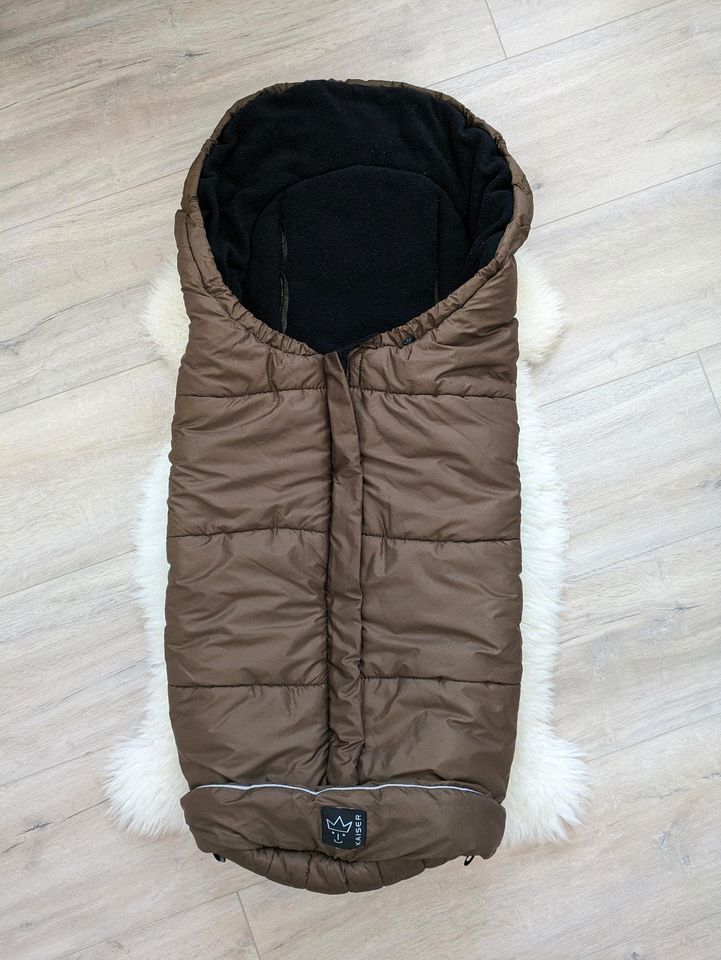 Winterfußsack Kaiser IGLU Thermofleece braun Kinderwagen/Buggy in Großbettlingen