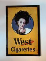 Blechschild Werbeschild Reklame Schild West Cigaretts Zigaretten Sachsen-Anhalt - Halle Vorschau