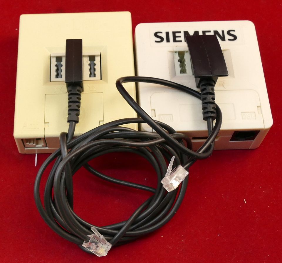 2x Siemens DSL Splitter mit Verbindungskabel 5€ Stk. in Lemgo