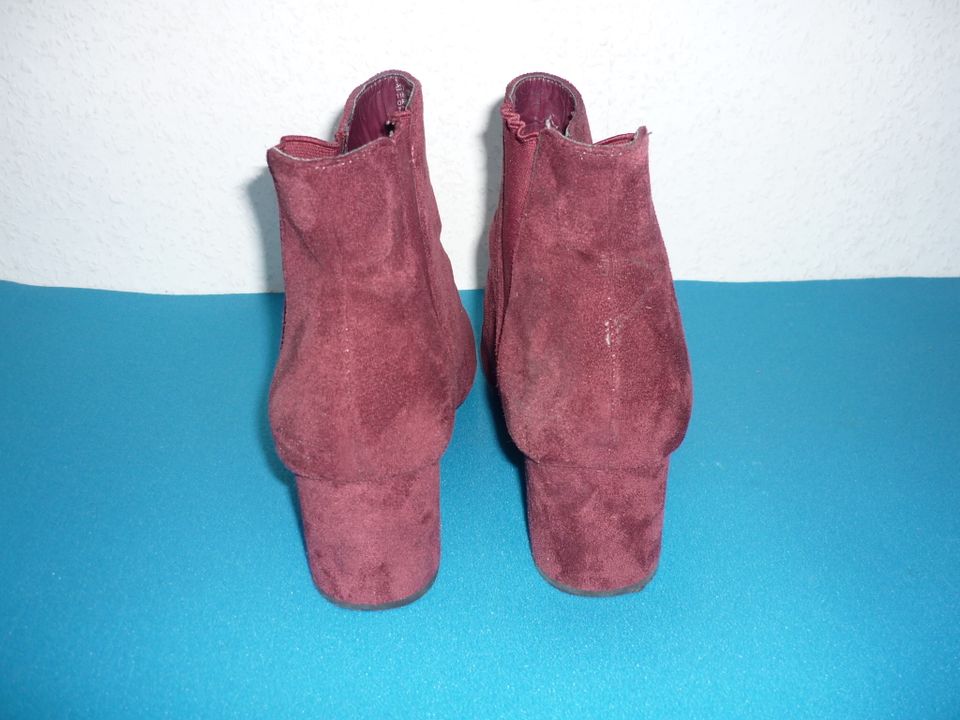 ORSAY – Damen Stiefeletten Schuhe– Gr. 39 – Bordeaux in Hamm