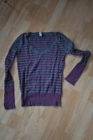 Grauer Pullover mit lila Streifen von Mango Baden-Württemberg - Heidelberg Vorschau