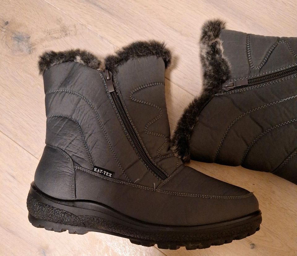 Winterboots Damen grau "scandi" Gr. 39 in Schmalkalden