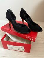 Högl Peeptoes High Heels Pumps Rauhleder Brandenburg - Bernau Vorschau