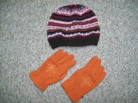 Mädchen Mütze und Handschuhe orange ab Gr. 116 Nordrhein-Westfalen - Neuss Vorschau