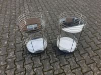2x Beistelltisch Glastisch Spiegeltisch Metall rund silber Nordrhein-Westfalen - Kerpen Vorschau