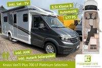 Knaus Van Ti Plus 700 LF MIETEN - Deluxe 2 Personen Wohnmobil mit Side by Side Sitzgruppe VW Crafter mit Automatik und Anhängerkupplung Sat TV auch als 4x4 Allrad buchbar Nordrhein-Westfalen - Kerken Vorschau