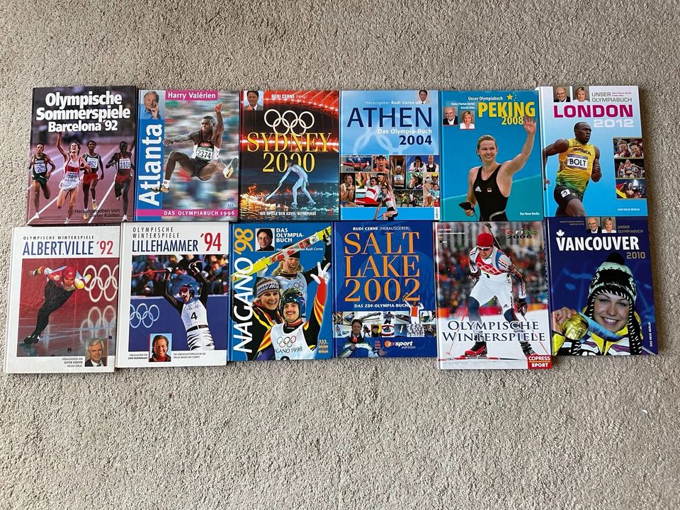 Olympische Spiele Bücher 1992 - 2012, Olympia cerne, rubenbauer, in Magdeburg