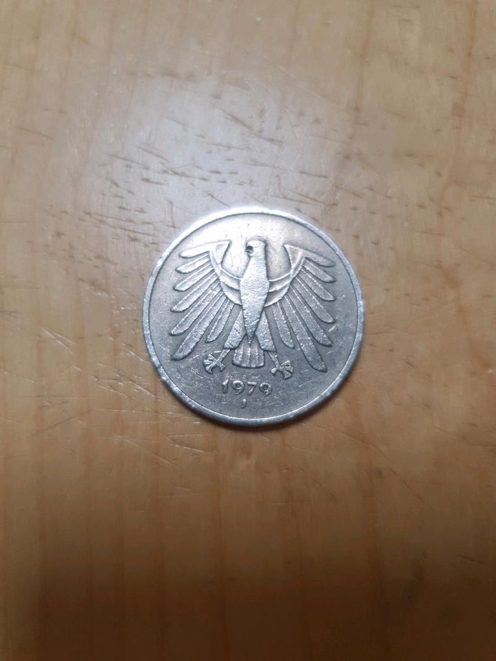 Geldstück 5 DM in Köln