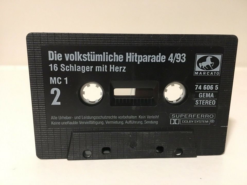 Die volkstümliche Hitparade 4/93, Kassette Musikkassette in München