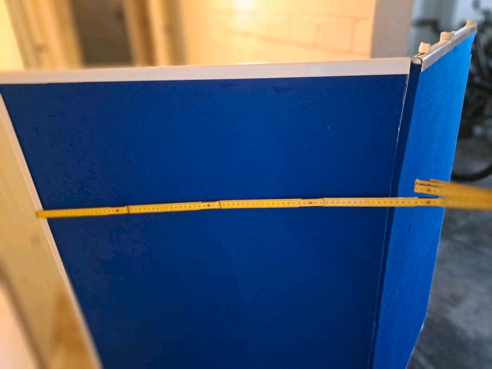 Stellwand blau Filz Parawent pinnwand  whiteboard beidseitig nobo in Elmshorn