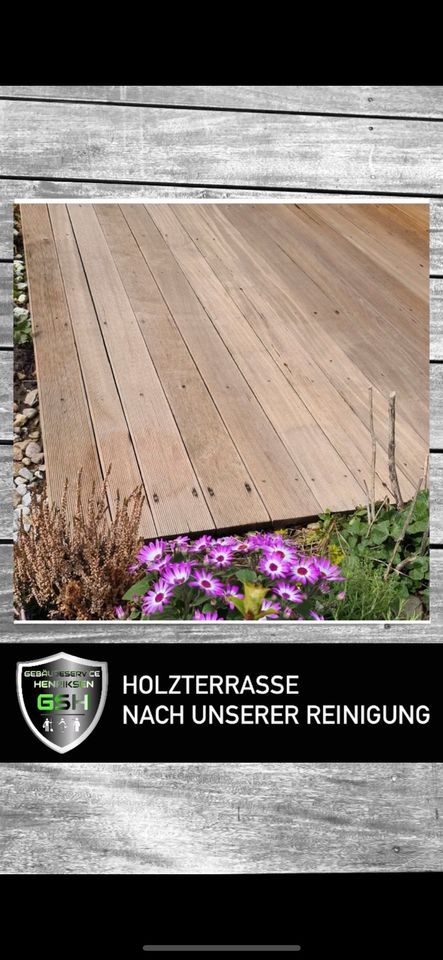 Terrassenreinigung / Holzterrassenreinigung / Holzreinigung ohne Hochdruck in Großhansdorf