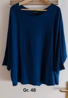 Pulli Pullover ¾ Arm Tunika Damen Gr. 48 blau Nordrhein-Westfalen - Gevelsberg Vorschau