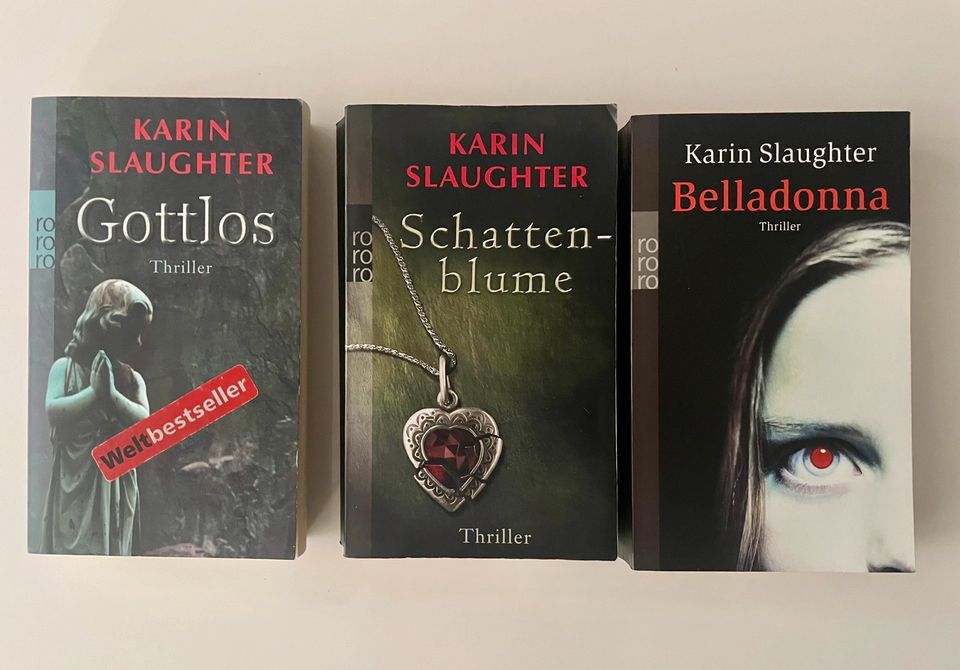 7 Thriller Bücher von Karin Slaughter in Augsburg