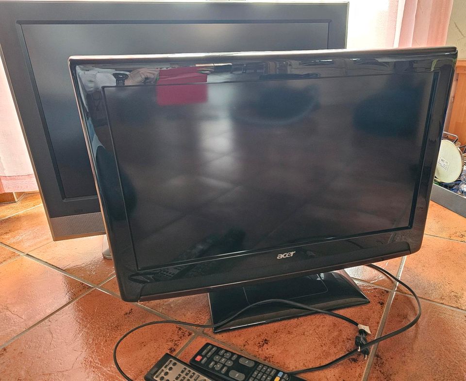 2x Acer Bildschirm, Fernseher, incl Fernbedienung für Bastler in Kronach