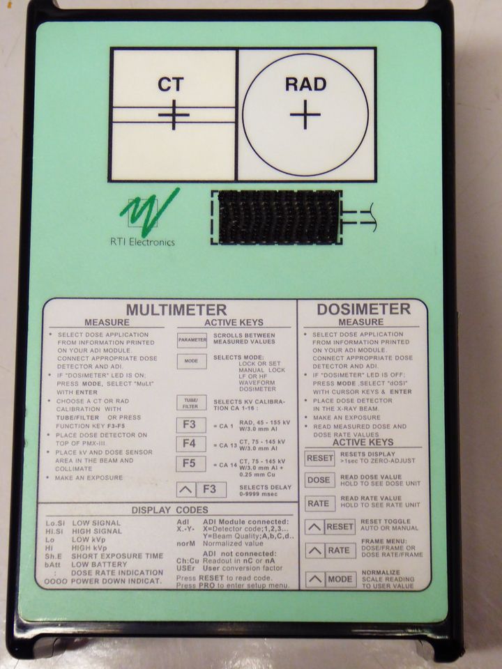 RTI Electronics X-Ray Multimeter Dosimeter Röntgen PMX-III in Viersen